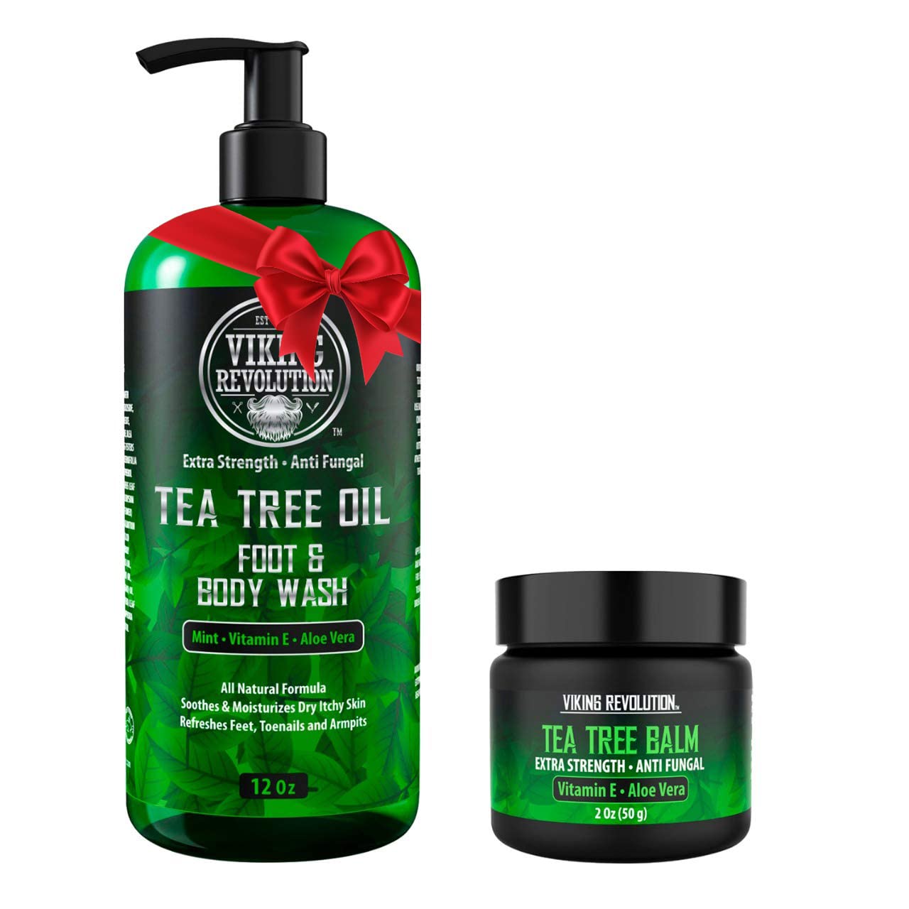 Viking Revolution Tea Tree Kit front view for hydrating skin care.