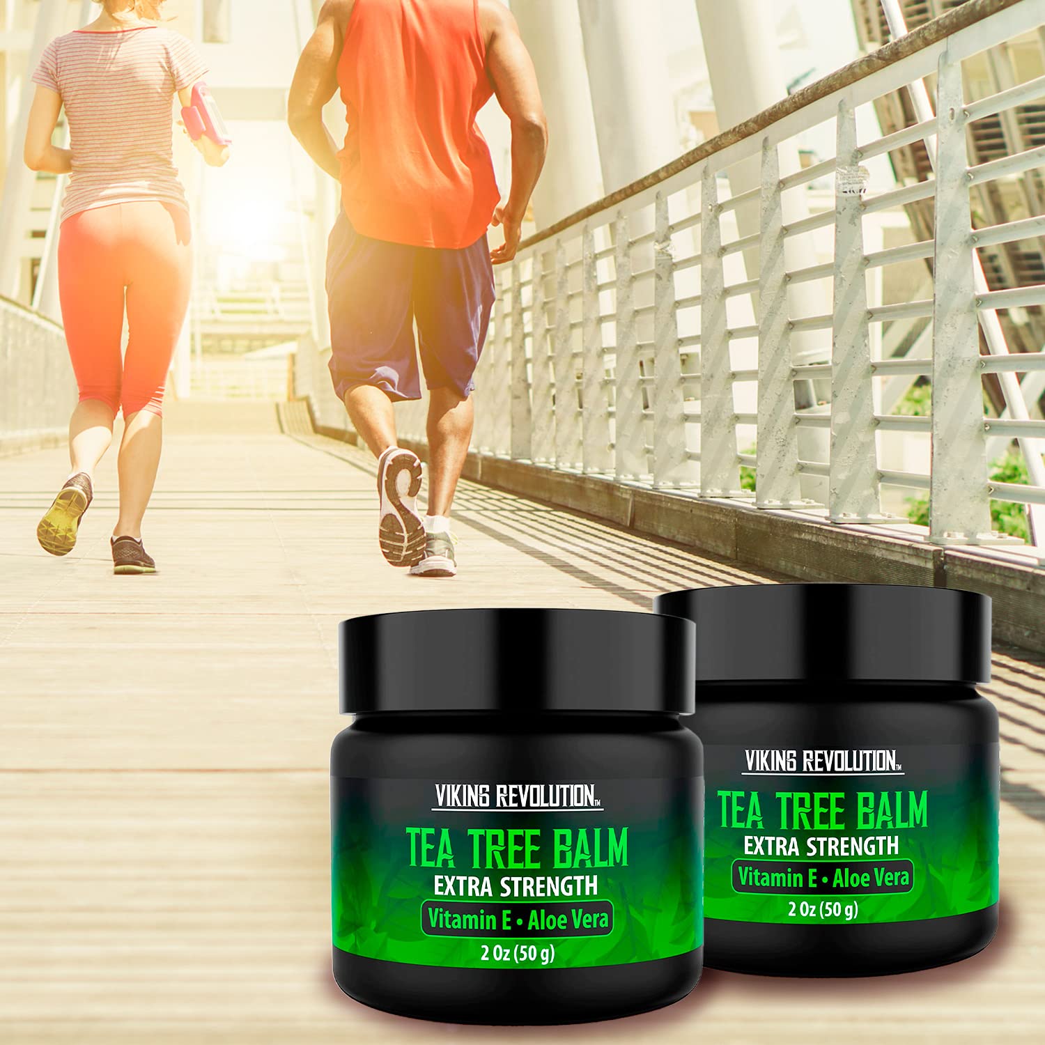 Viking Revolution Tea Tree Oil Cream after workout for cooling relief.