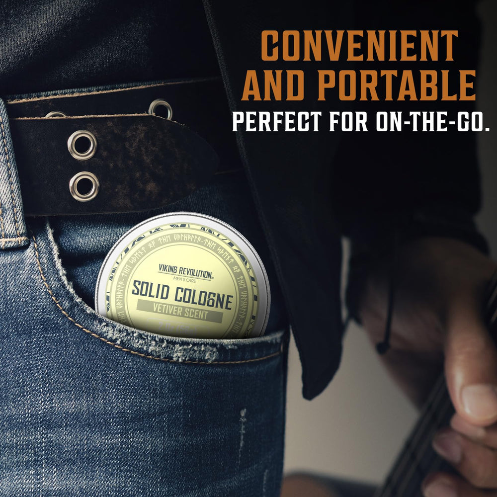 Viking Revolution Vetiver application bar—easy to apply and mess-free on busy days.