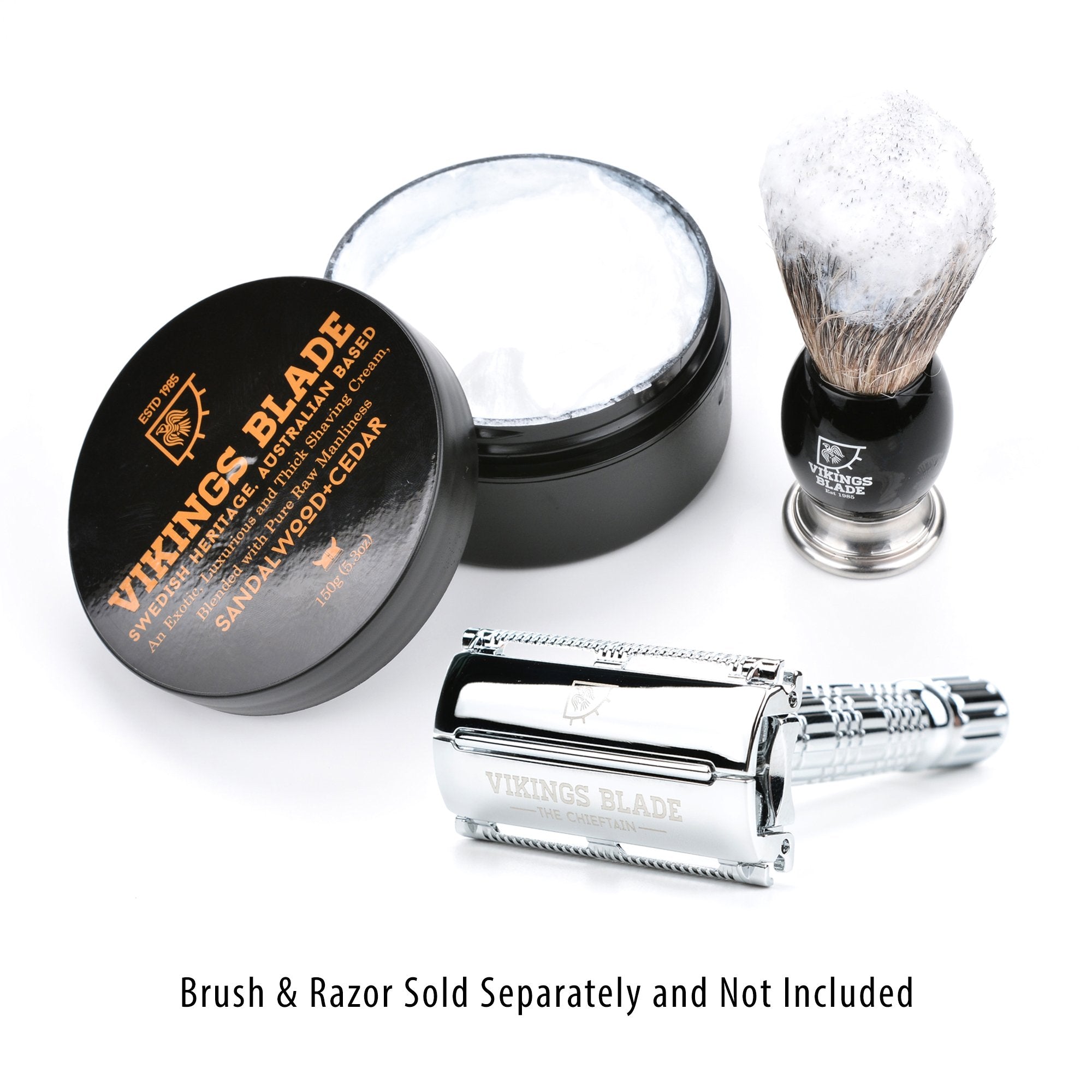 VIKINGS BLADE close shave feel with woody sandalwood and cedar notes