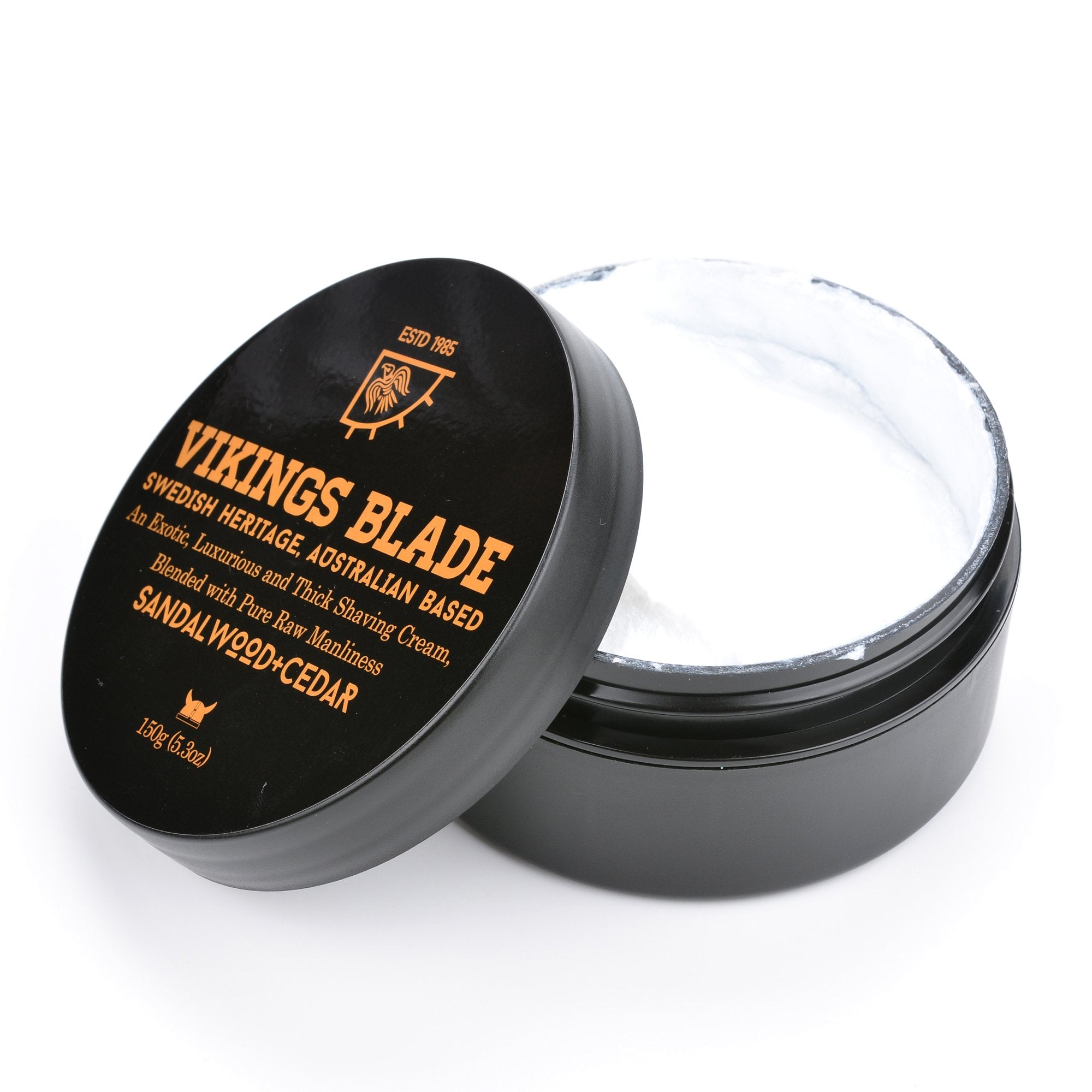 VIKINGS BLADE whipped foam forming a slick layer on skin for glide