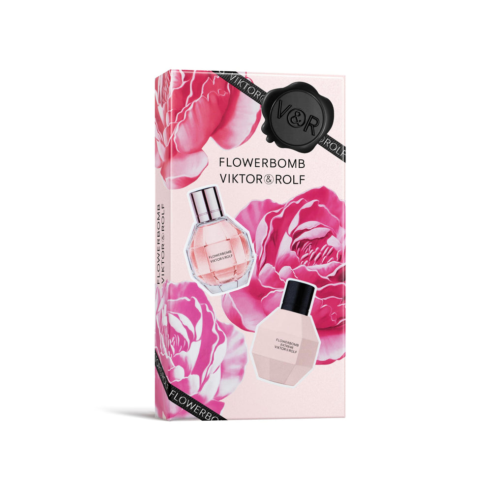 Viktor&Rolf Flowerbomb branding closeup on packaging