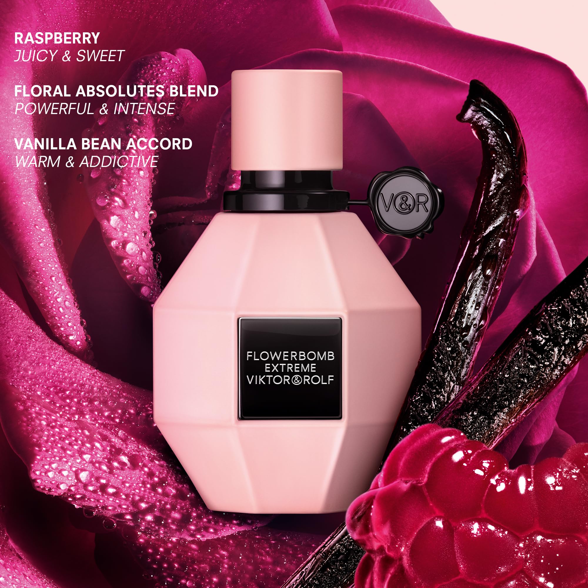 Viktor&Rolf Flowerbomb Extreme gift set packaging, three-piece collection.