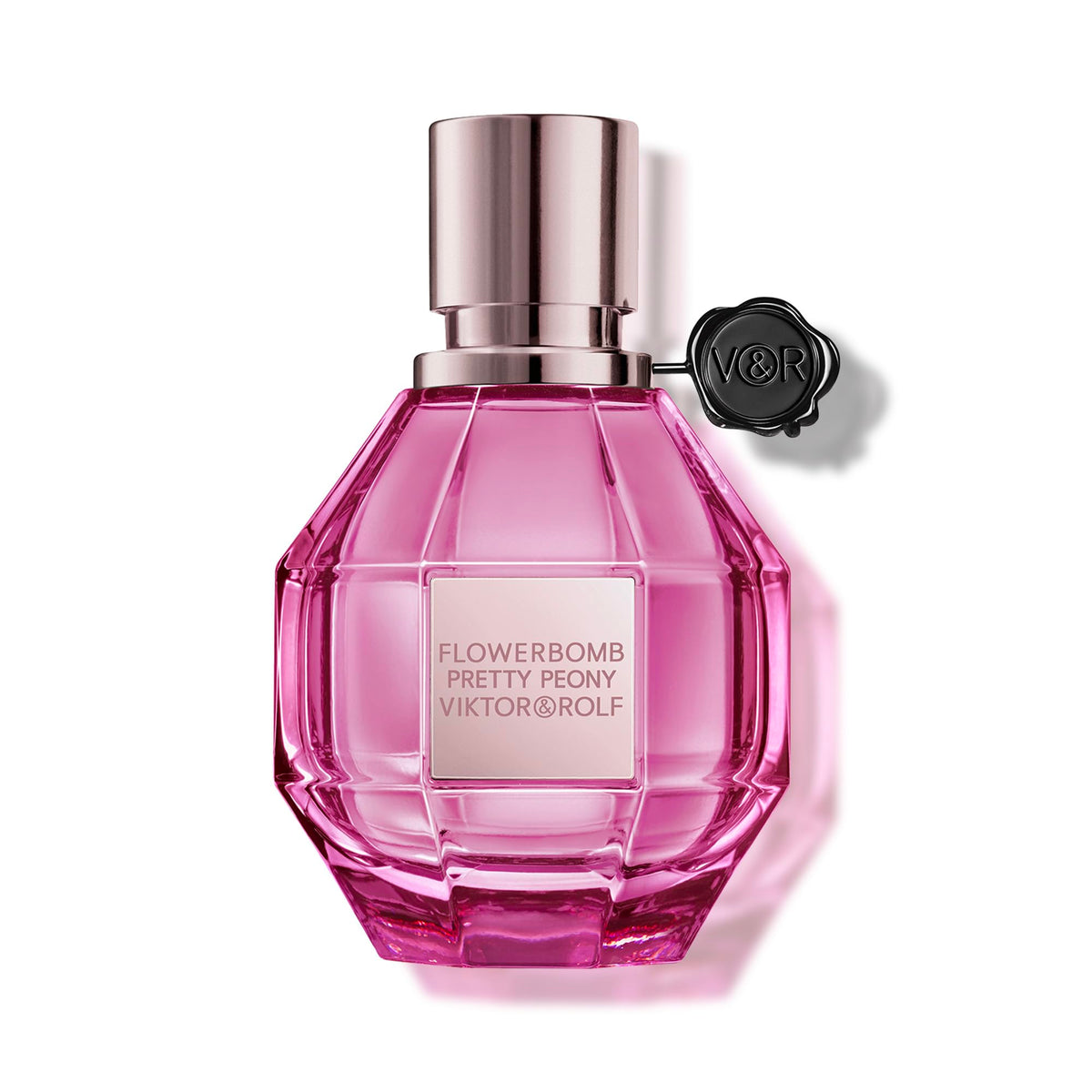Viktor&Rolf Flowerbomb Pretty Peony bottle closeup showcasing a luminous fruity floral profile