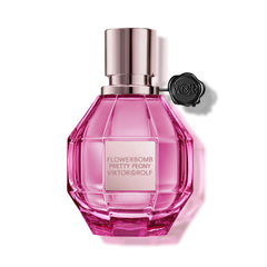 Viktor&Rolf Flowerbomb Pretty Peony bottle closeup showcasing a luminous fruity floral profile