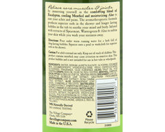 Village Naturals Therapy foaming bath oil bubbles in shower for refreshing cleanse.