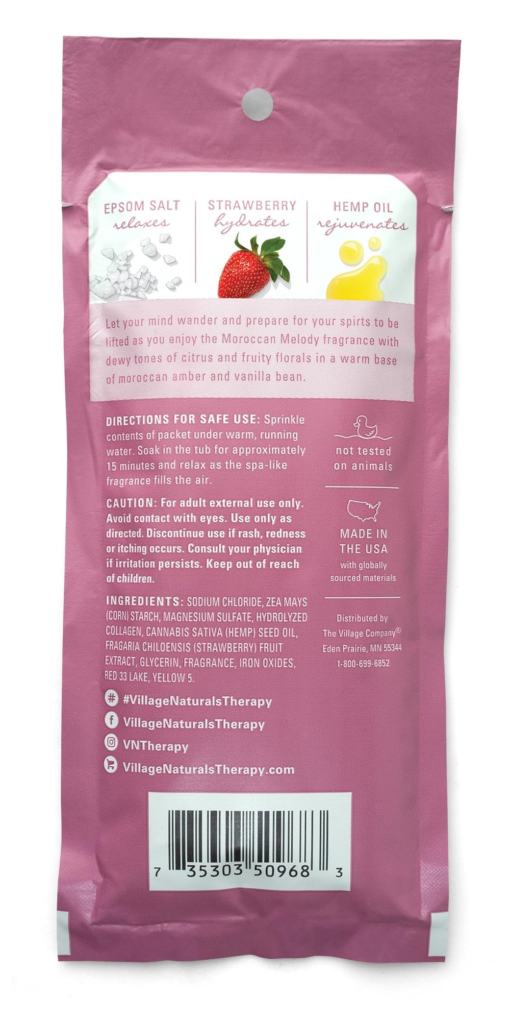 Village Naturals Therapy Glow bath soak in a cozy spa-like setting to unwind after work