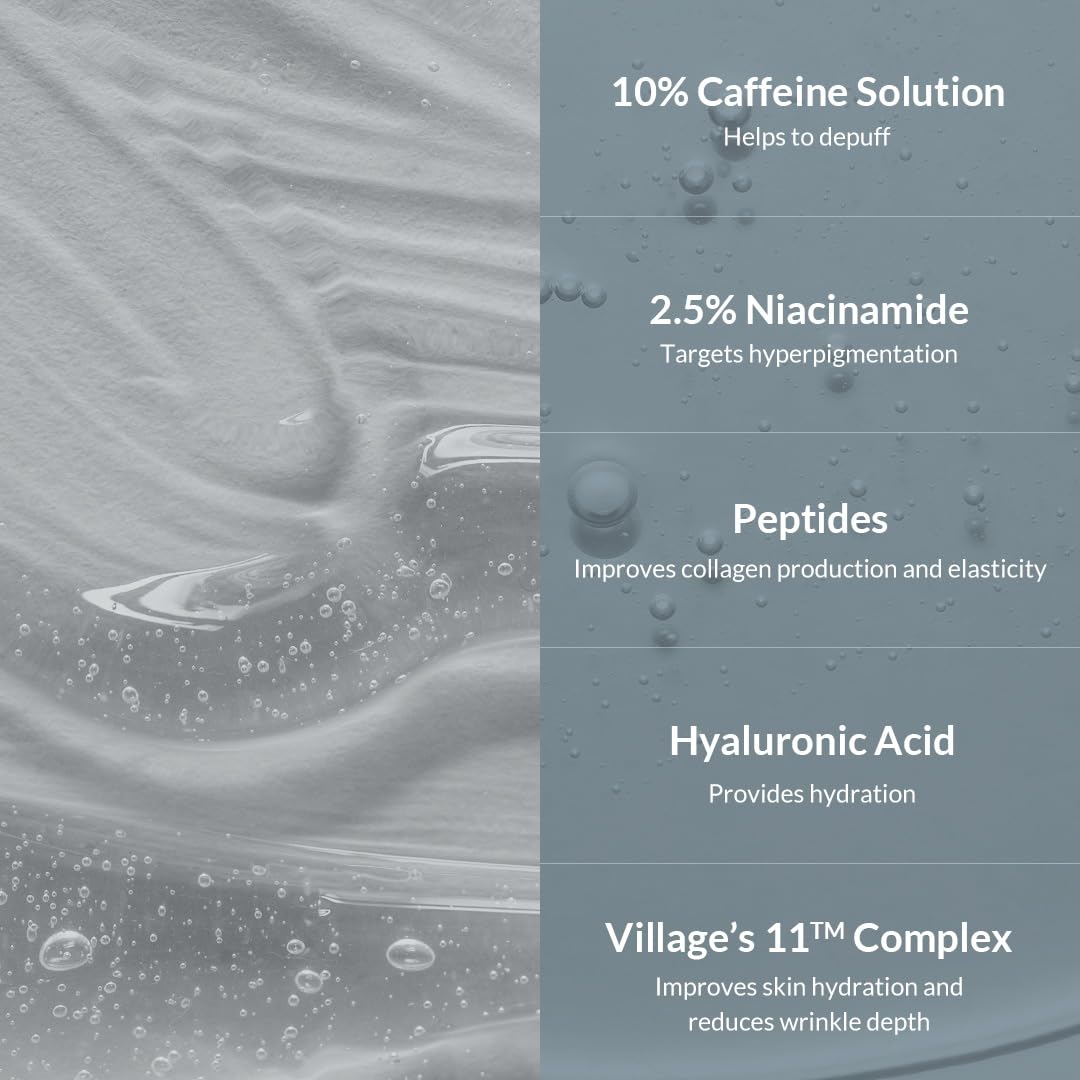 Village11Factory Hydro Boost Eye Serum hydrates the delicate under-eye skin