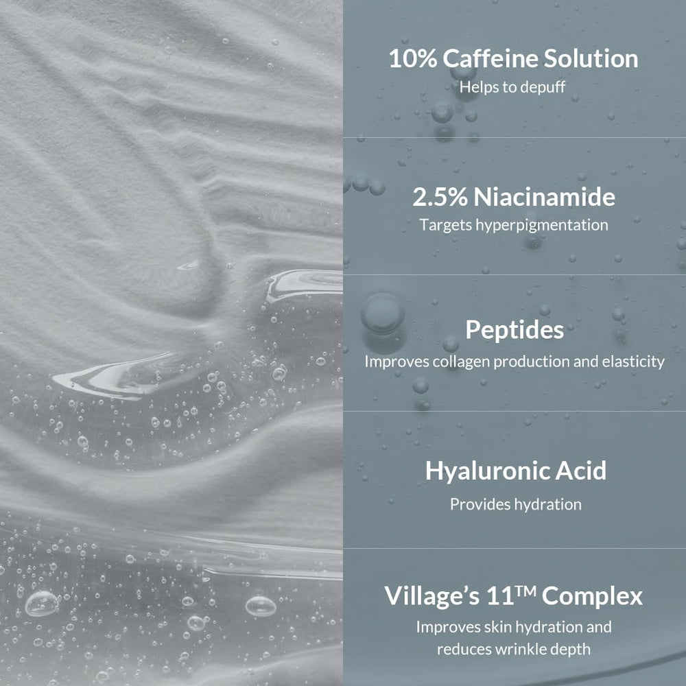 Village11Factory Hydro Boost Eye Serum hydrates the delicate under-eye skin