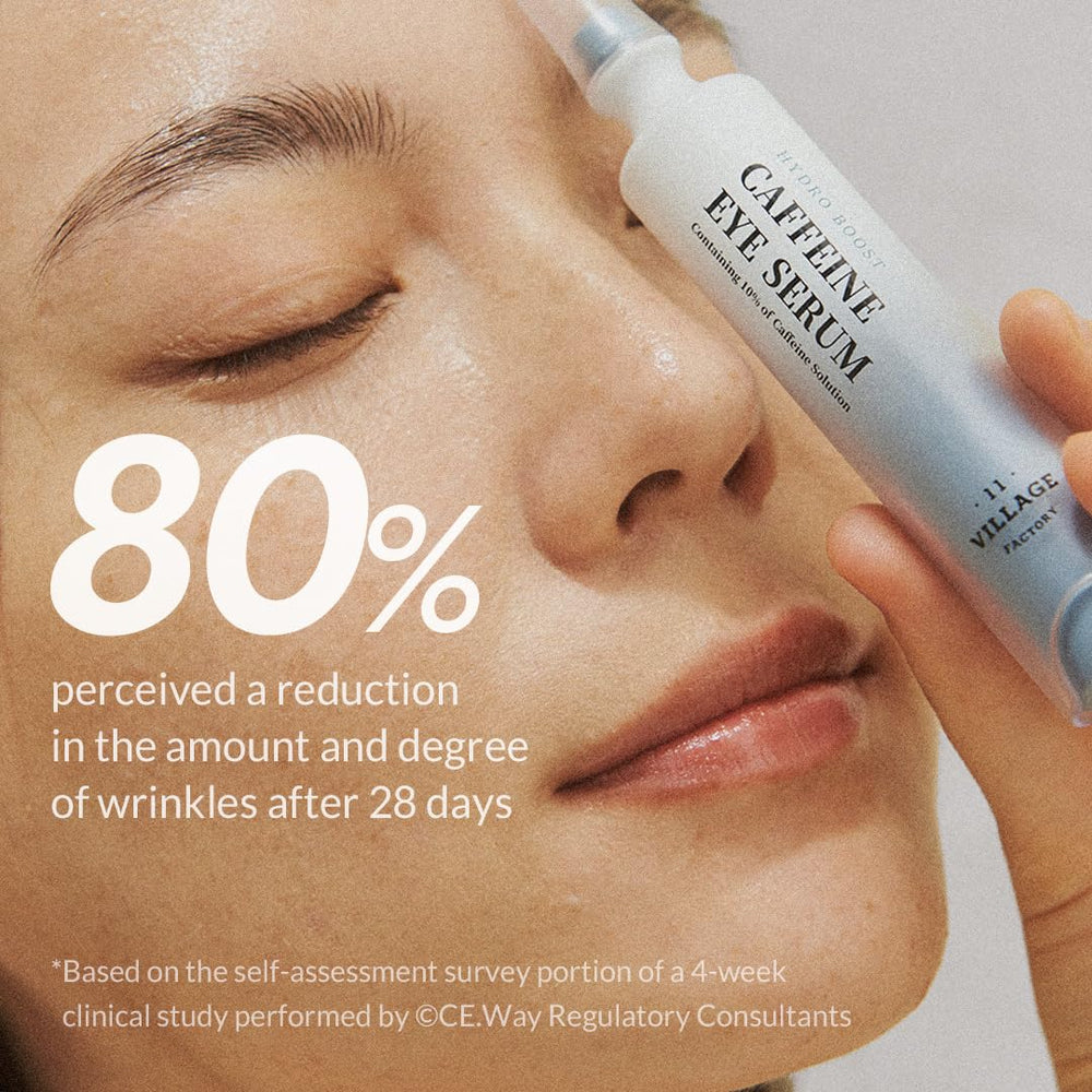 Village11Factory Hydro Boost Eye Serum with caffeine to refresh tired eyes