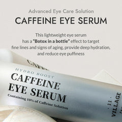 Village11Factory Hydro Boost Eye Serum with push-button dispense for mess-free application
