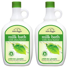 Village Naturals Bath Shoppe white tea jasmine foam bath bubbles for a calming soak