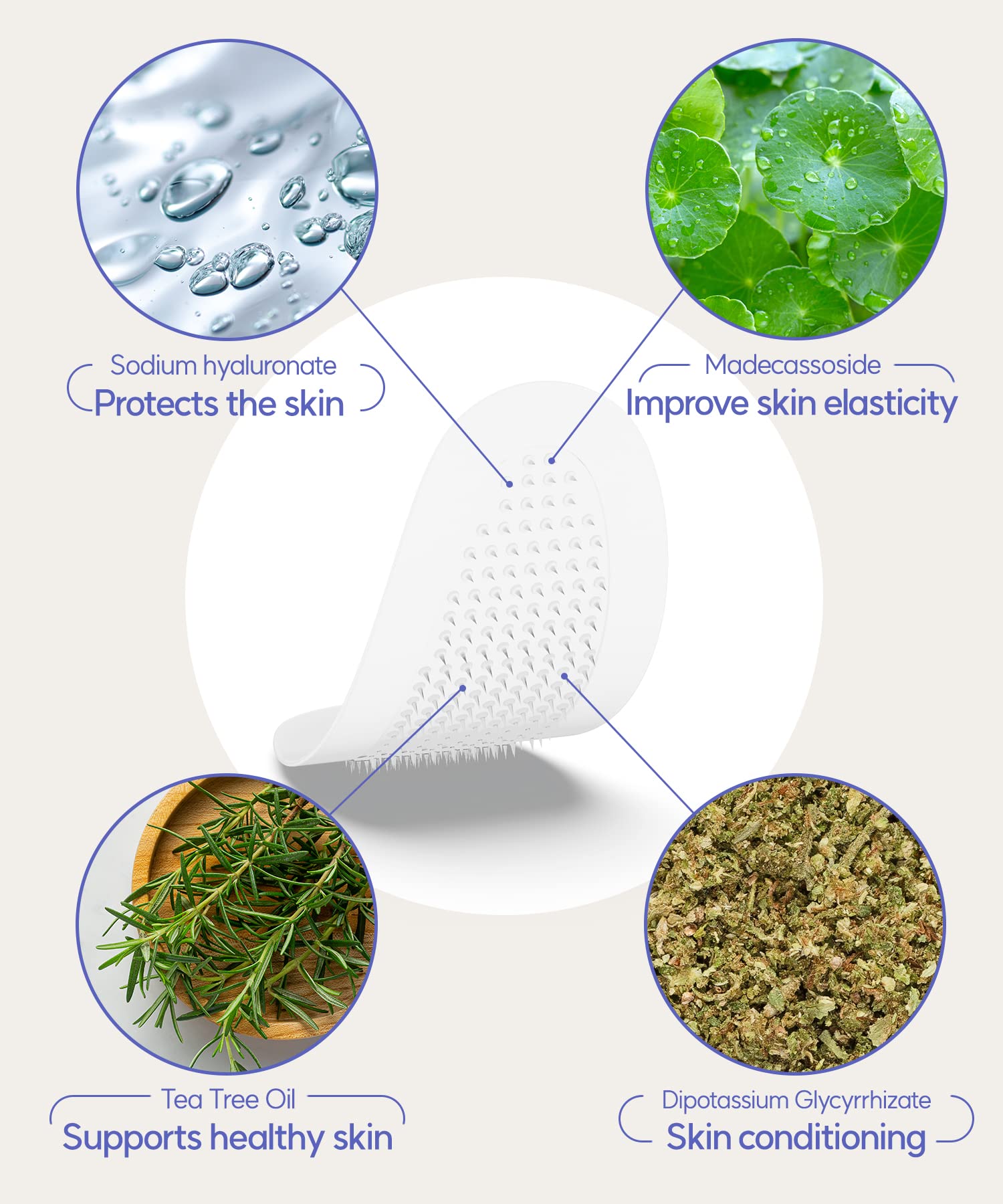 Vilvin patch pack close up highlighting unscented formula