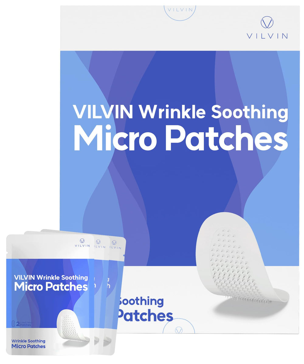 Vilvin dissolving microdart patches applied under eye for overnight hydration