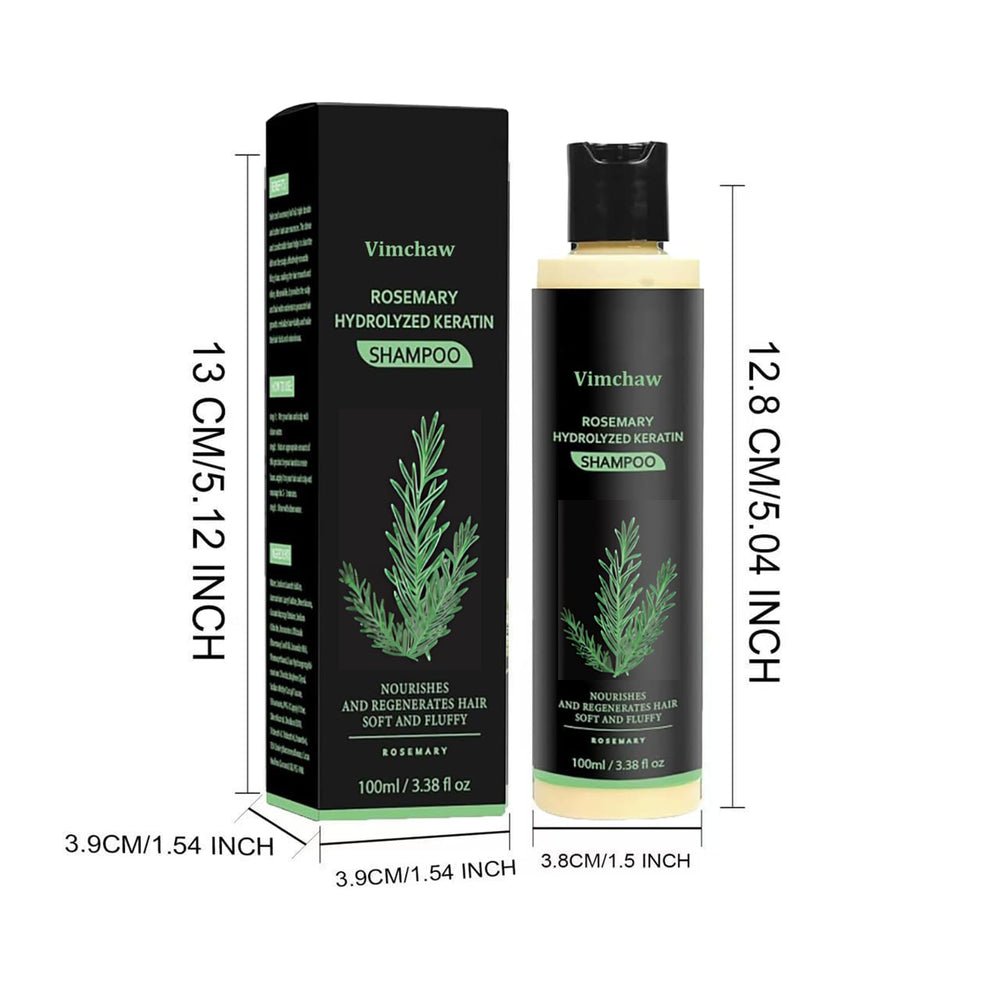 Vimchaw Rosemary Shampoo lather close-up highlighting gentle cleansing on thinning hair.