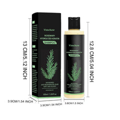 Vimchaw Rosemary Shampoo lather close-up highlighting gentle cleansing on thinning hair.
