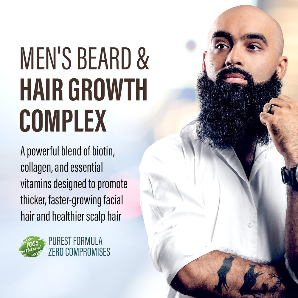 vimulti Love Your Beard Growth Vitamins pour shot shows simple daily intake.