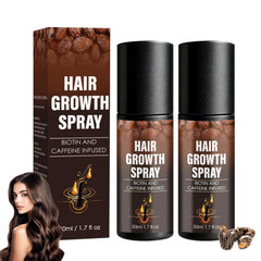 Vincofoo 2PC Hair Growth Spray bottle promotes fuller-looking hair for all types