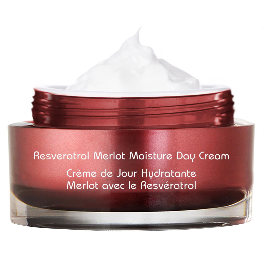 Luxurious Vine Vera Merlot Day Cream packaging on display