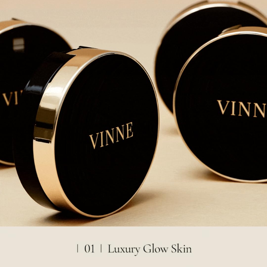 VINNE shade 23 Natural Beige swatch on skin for natural tone.