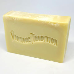 Vintage Tradition ingredients-olive-oil-and-tallow close-up shows nourishing botanicals for daily care.
