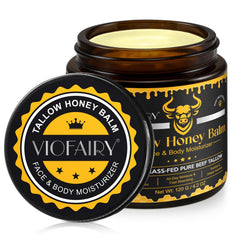 VIOFAIRY beef tallow honey balm jar for nourishing skin