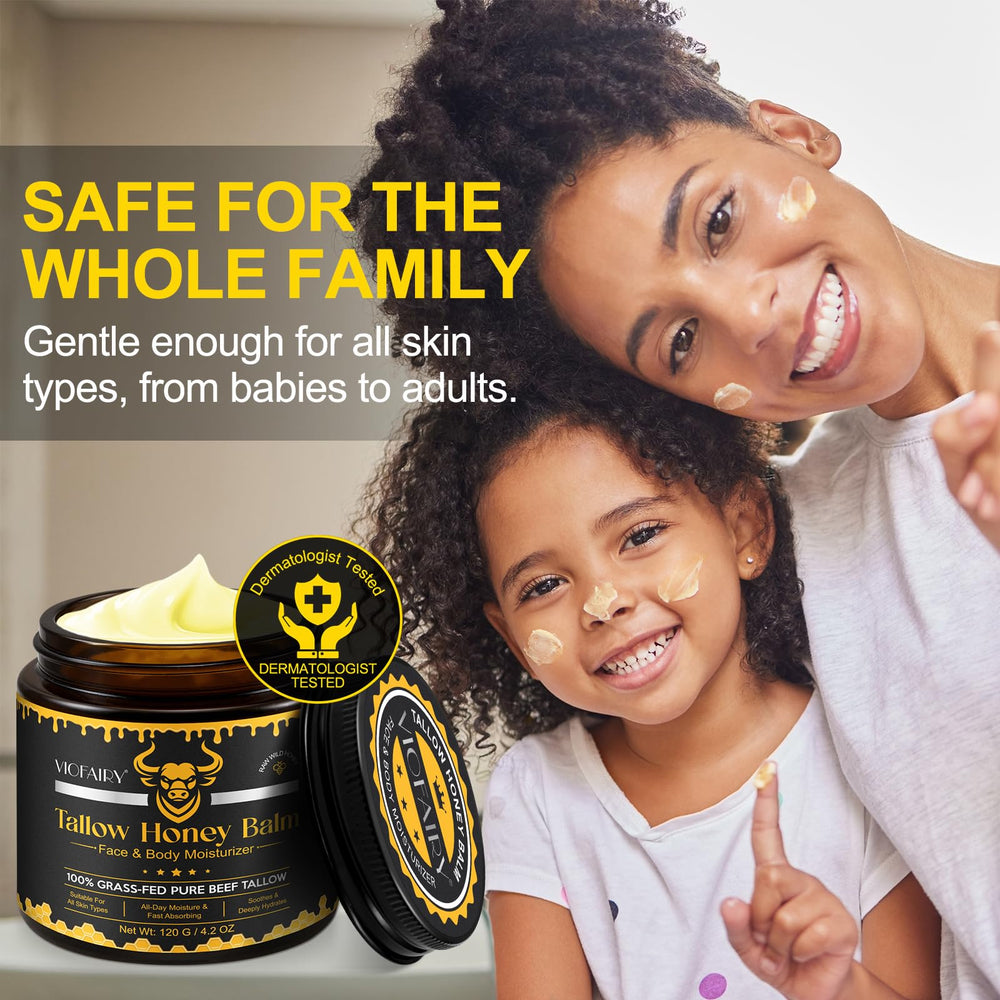 VIOFAIRY honey balm being massaged into clean skin