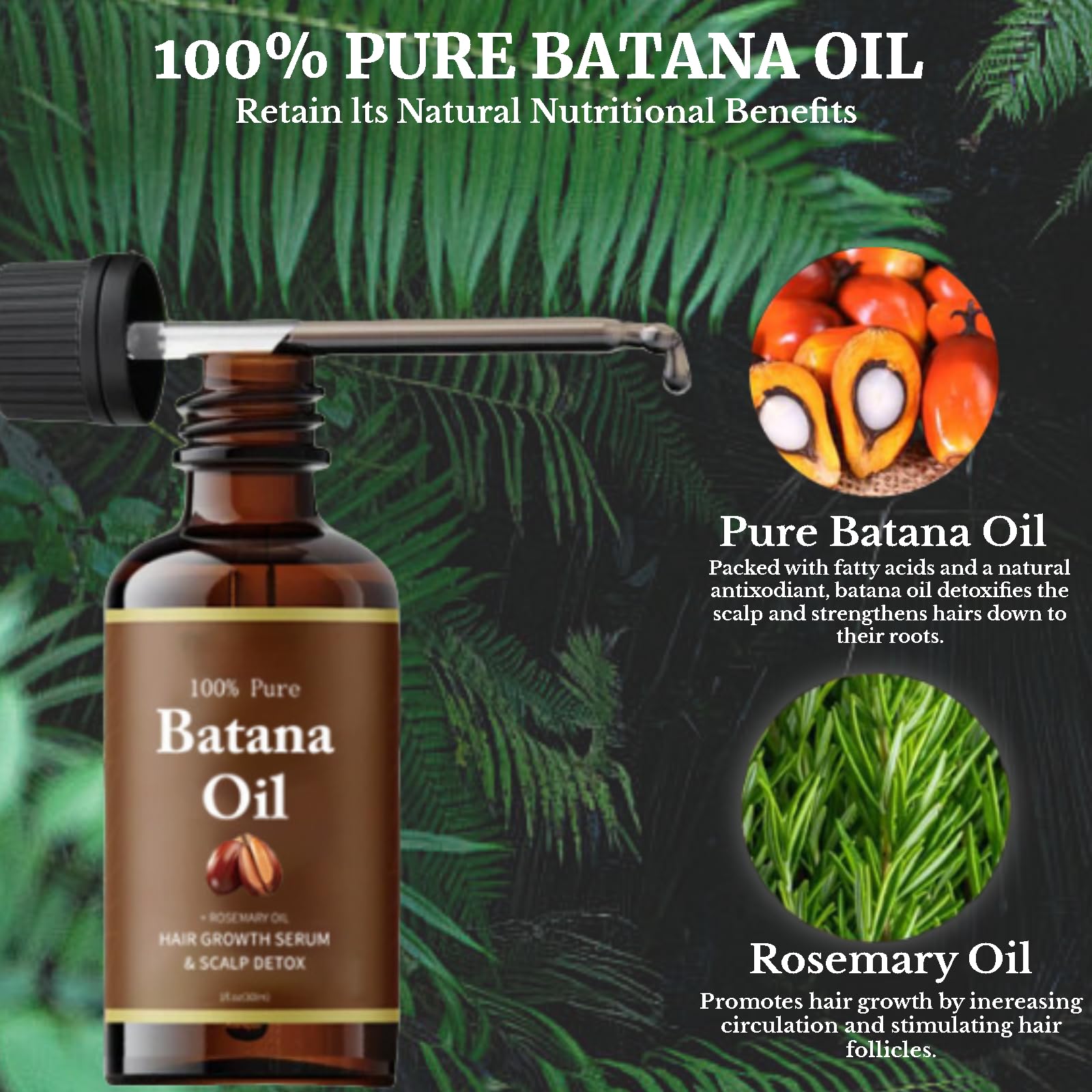 Viohead Batana Oil application scene suggests simple daily use for hair health.