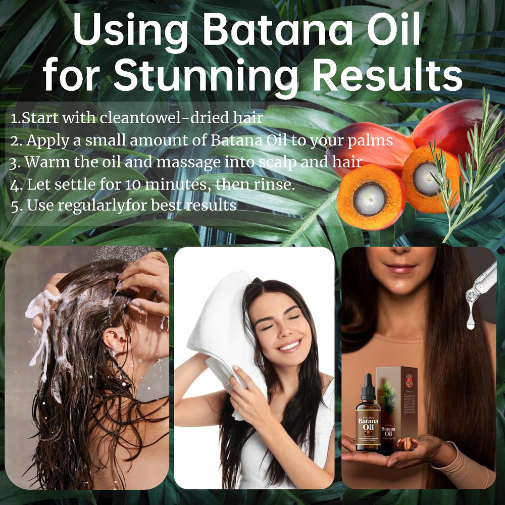 Viohead Batana Oil rosemary essence highlights natural antioxidant properties for hair.