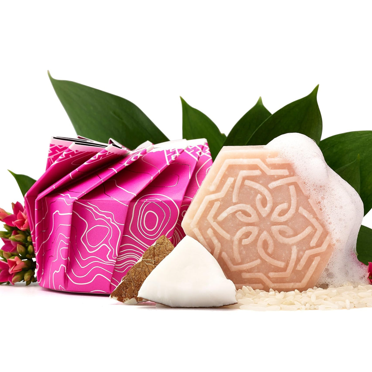 Viori Coconut Bliss bar being unwrapped for travel-friendly use.