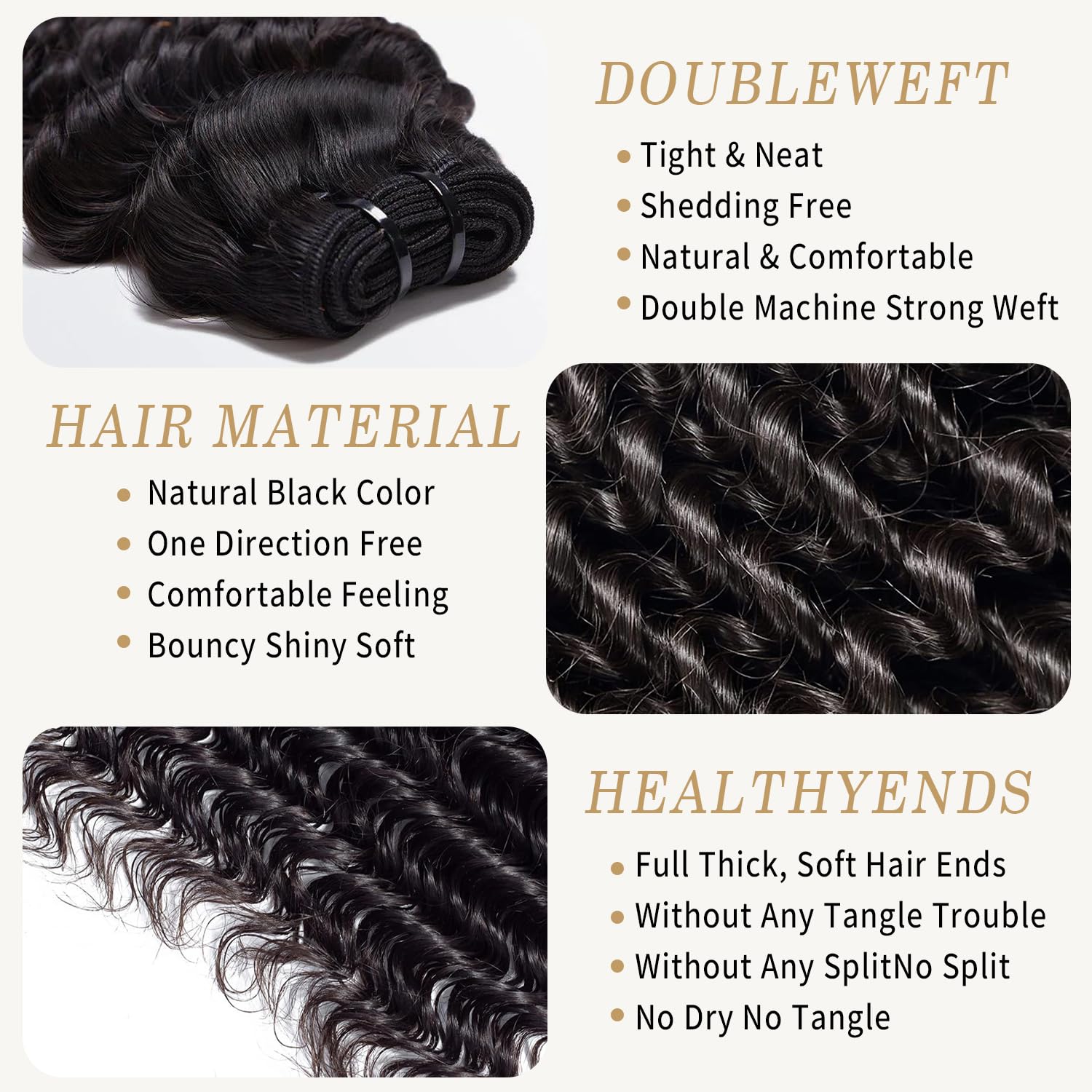 VipHonor 22-inch Deep Wave bundle offering length and fullness