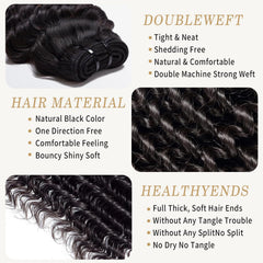 VipHonor 22-inch Deep Wave bundle offering length and fullness