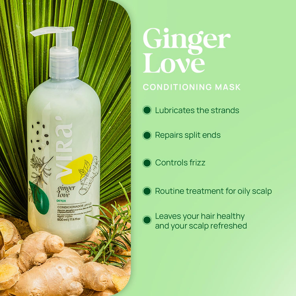 Virá Hair Recovery treatment being applied to damaged hair