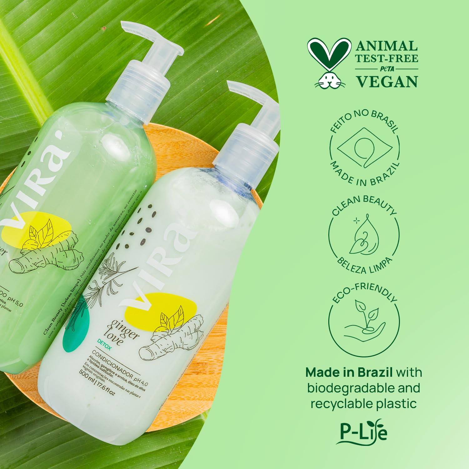 Virá Oily hair balance shampoo demonstrates lightweight cleansing