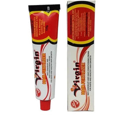 Virgin Hair Fertilizer 125g jar promotes scalp nourishment and potential fullness.