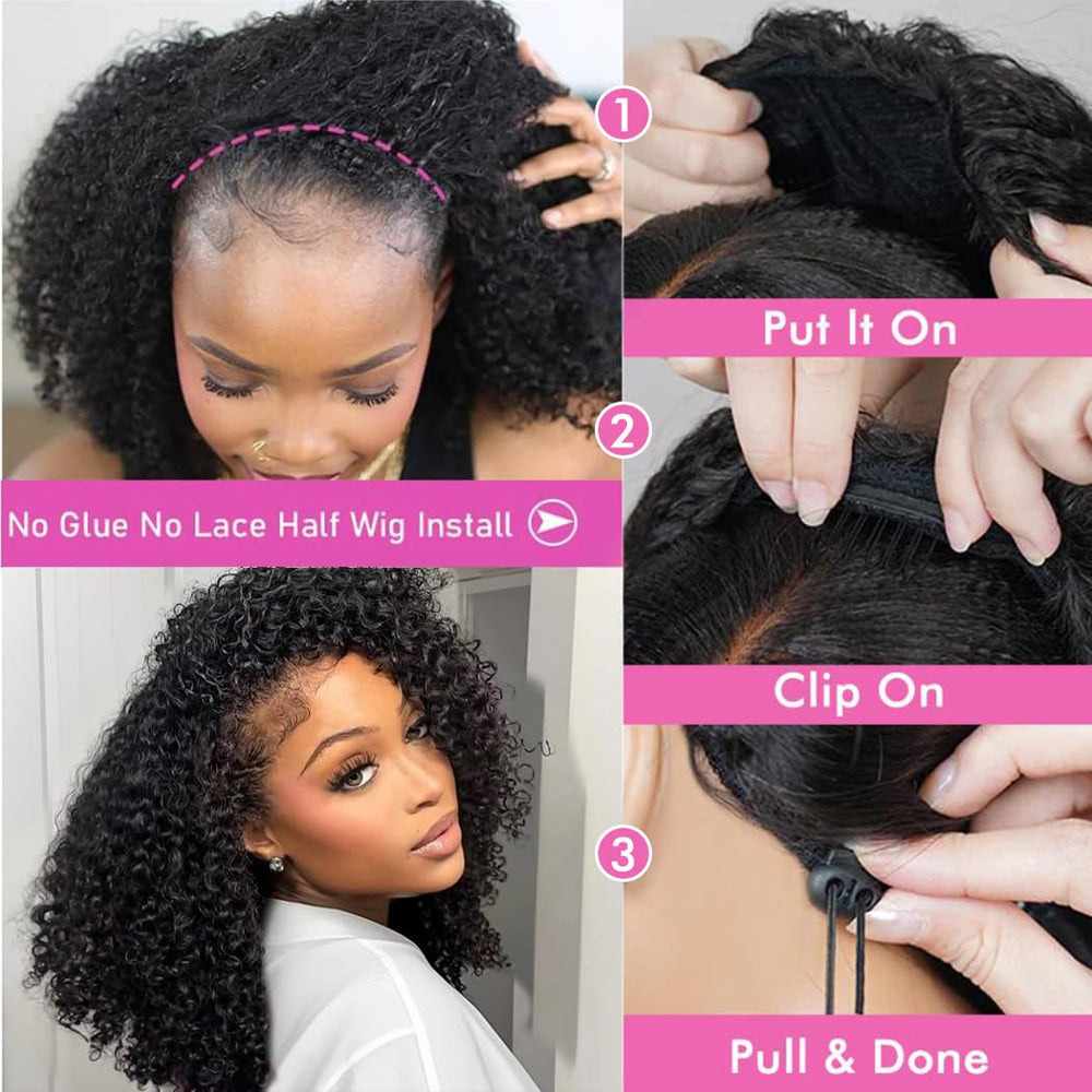 Virginess flip-over quick weave enables versatile styling options.