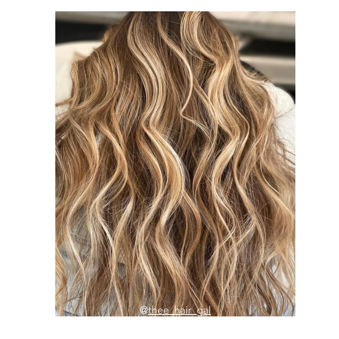 Virgo de Novo Extra Dark Purple Shampoo balayage hair showing brassy neutralization.