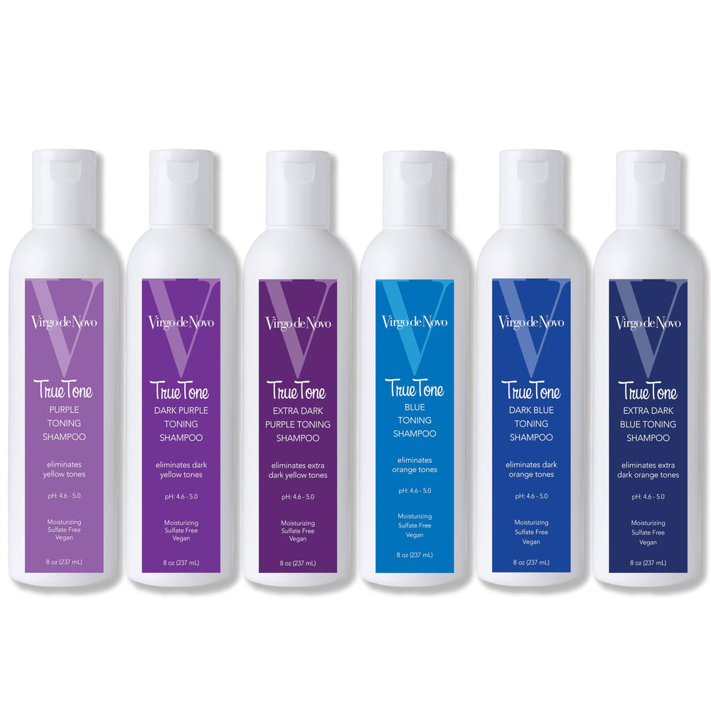 Virgo de Novo Grey hair with subtle violet toning.