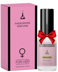 VIROCHEMISTRY Princess pheromone bottle ready to apply with a long-lasting fragrance.