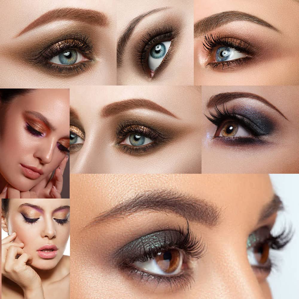 Closeup of Virtegasas shades showing matte and glitter finishes for rich day-to-night makeup.