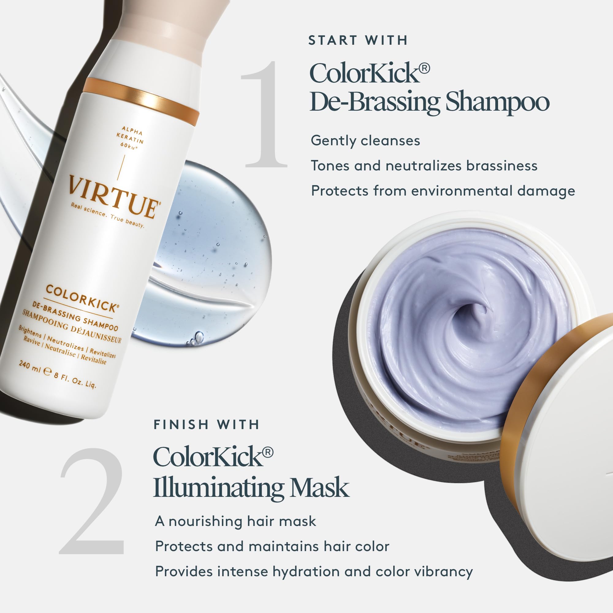 Virtue ColorKick fragrance notes with yuzu and chamomile
