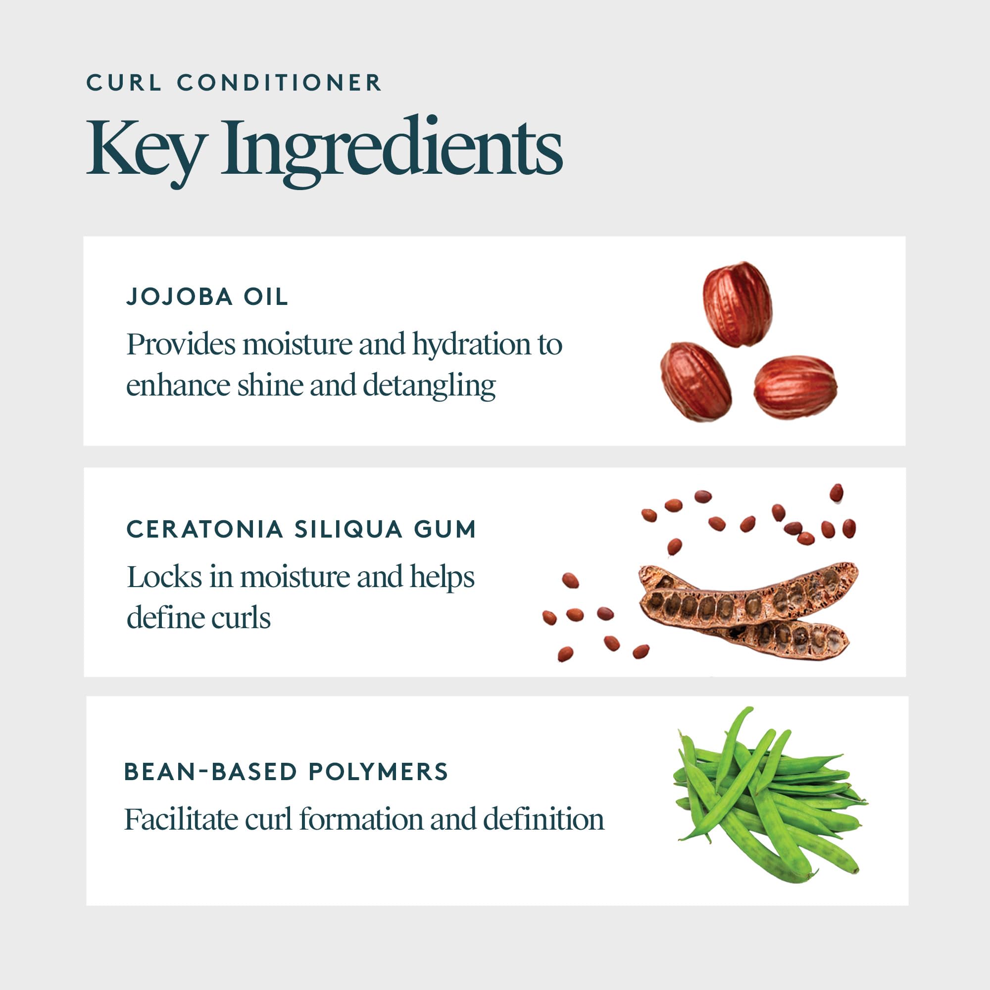 Creamy texture of VIRTUE Curl Conditioner for smooth, defined curls