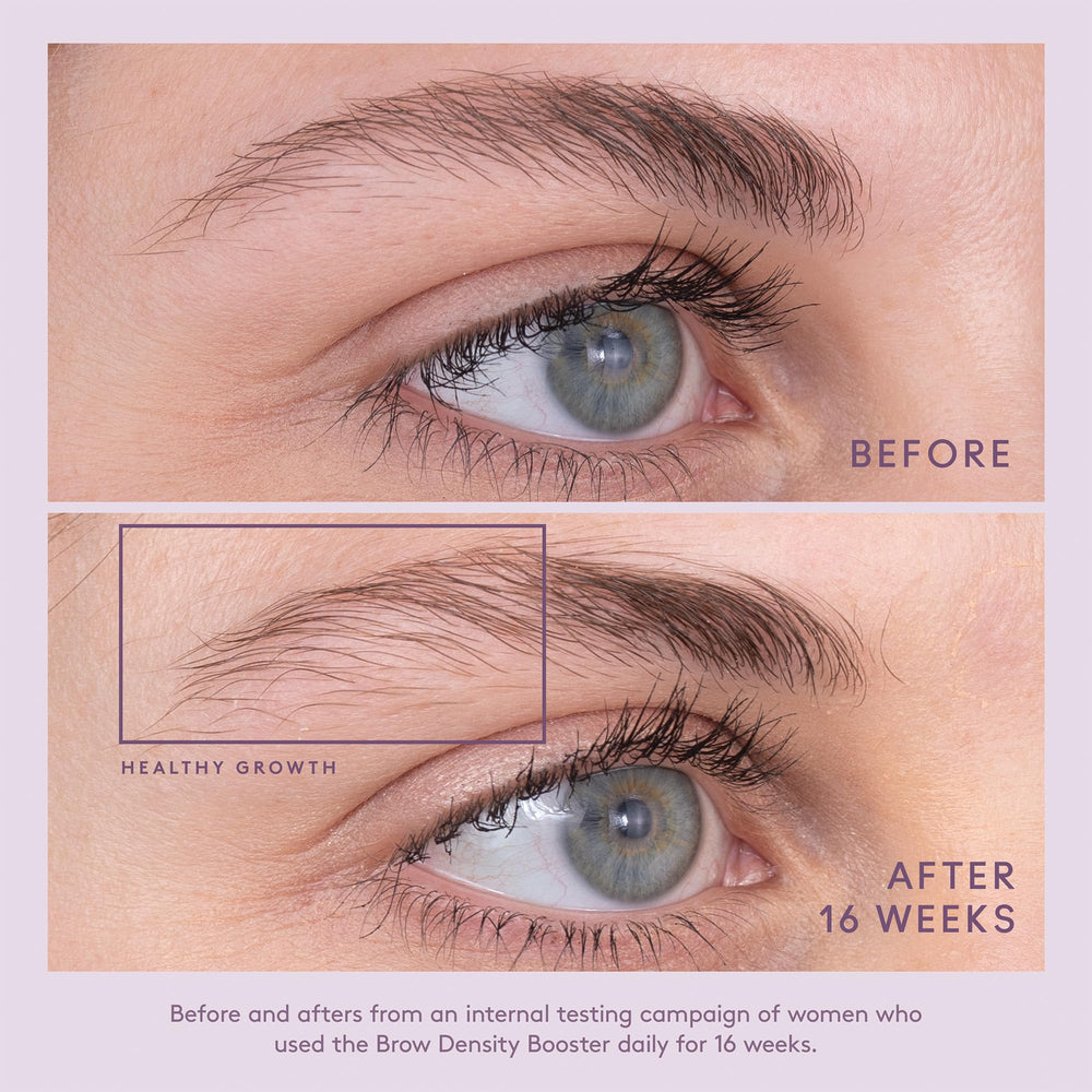 After use, brows look healthier and more defined with Virtue Flourish.