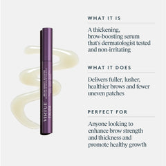 Close-up of Virtue Flourish serum texture showing lightweight, quick-dry formula.