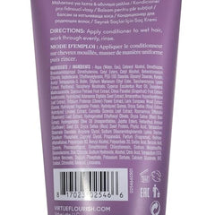 Close up of keratin protein formula in Virtue Flourish for stronger strands
