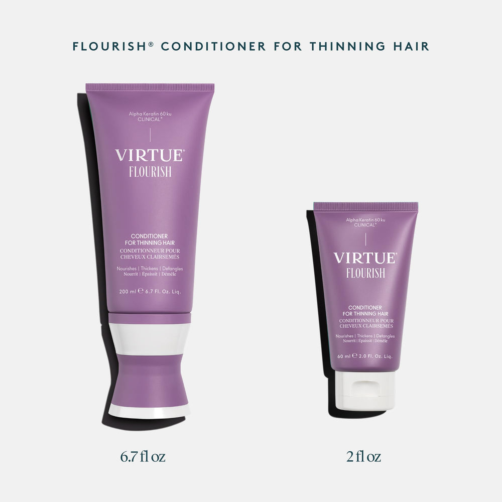 VIRTUE Flourish vegan formula icon signaling sulfate and paraben free