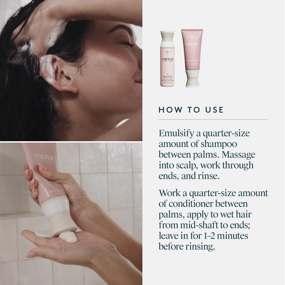 Virtue Smooth Kit Duo lifestyle shot conveys at-home, spa-like self-care