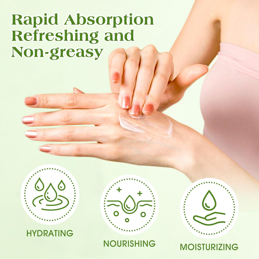 VISCOO chamomile hand cream soothes dry skin with light, fast-absorbing formula.
