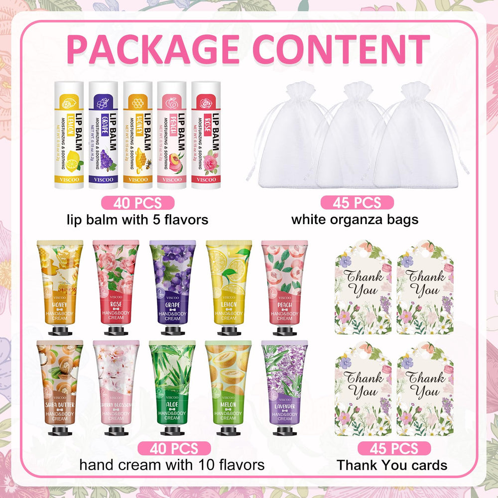 Viscoo lip balm bulk set in varied flavors ideal for wedding favors