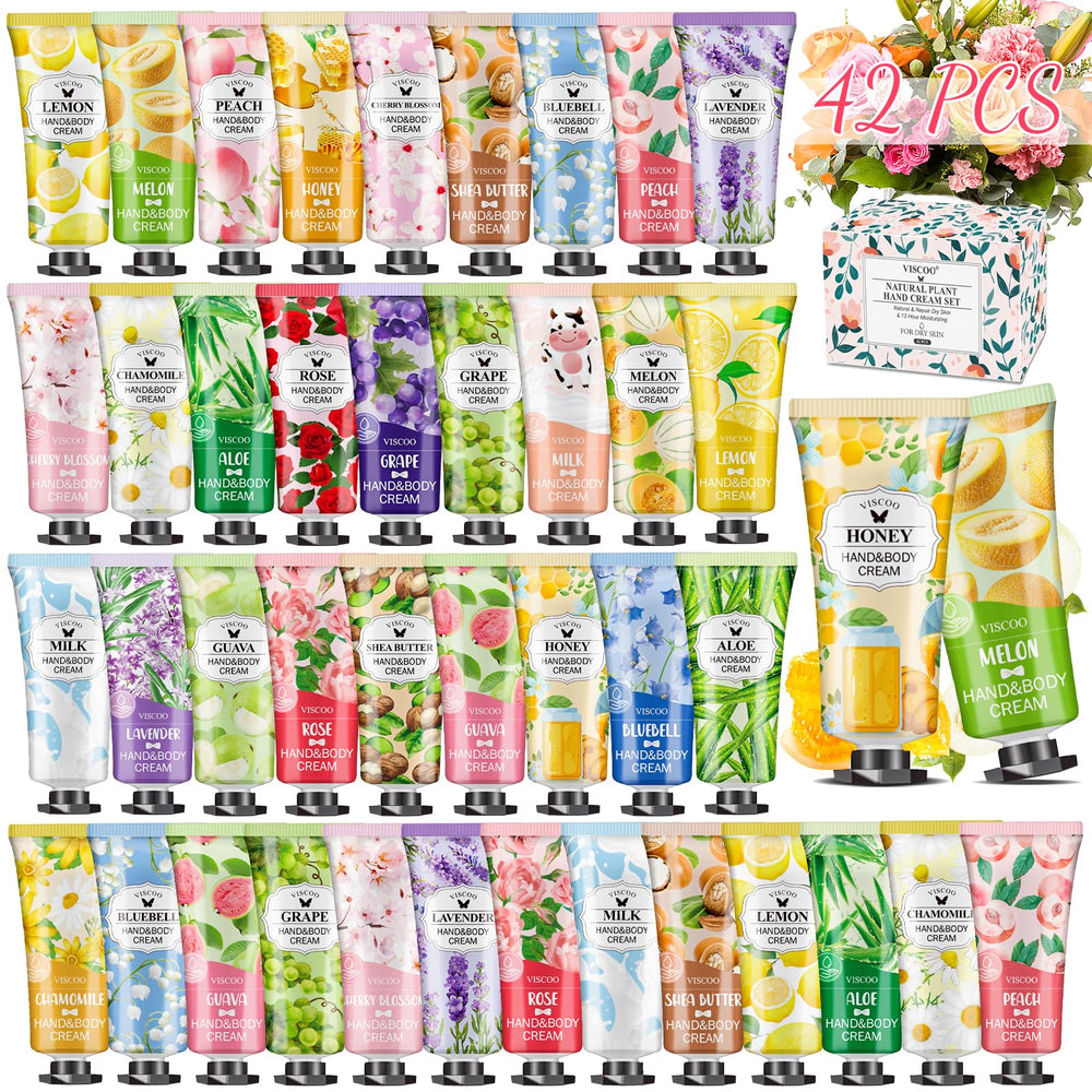 The VISCOO 42-pack gift set box offers varied hand creams for daily care.